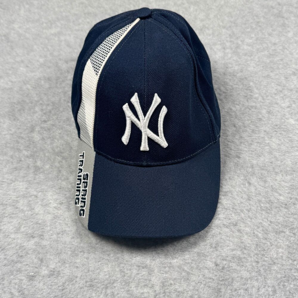 Vintage New York Yankees Baseball Cap Hat MLB Navy Blue White 90s Y2K Nostalgia